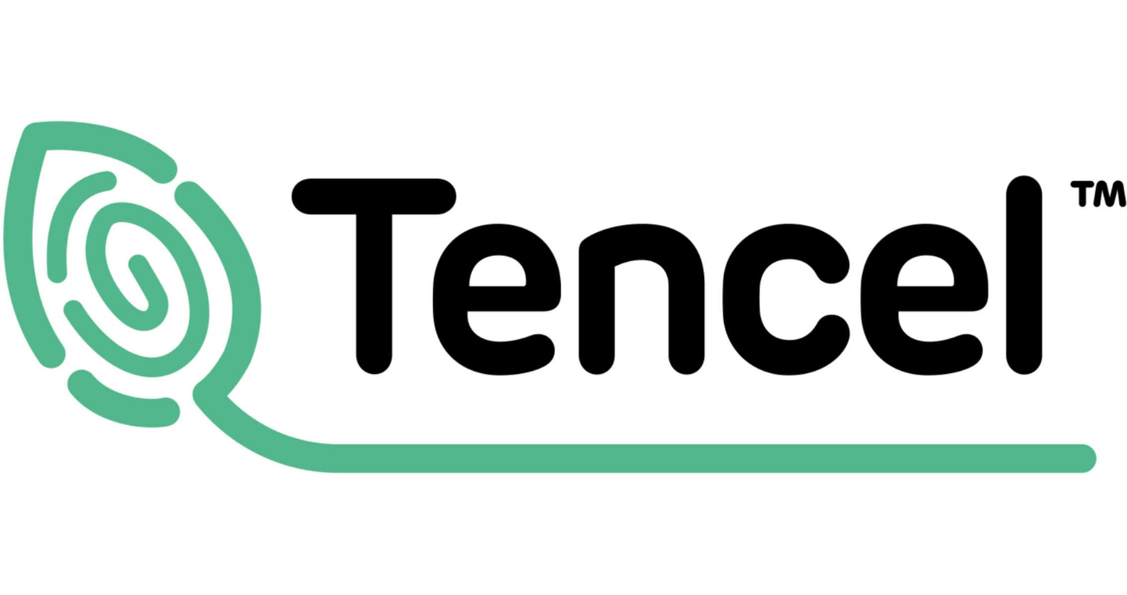 Tencel logo with green leaf design on a white background